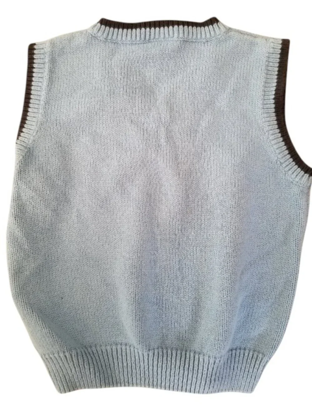 GYMBOREE Blue Argyle Knit Sweater Vest Boys 18-24 months
